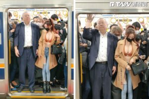 長瀨昆妮「胸猛」穿搭擠日本電車　一旁阿伯表情成亮點！網喊：小心癡漢