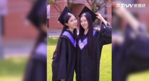 從小美到大氣質雙胞胎　清大畢業學士照宛如仙女