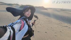 企鵝妹環島直播突破500公里！精實「春麗腿」照片曝光　網直呼：真的強悍