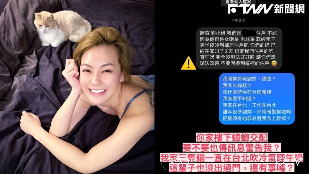 遭控惡鄰居「任由貓半夜亂叫」劉雨柔怒轟：看到黑影就開槍